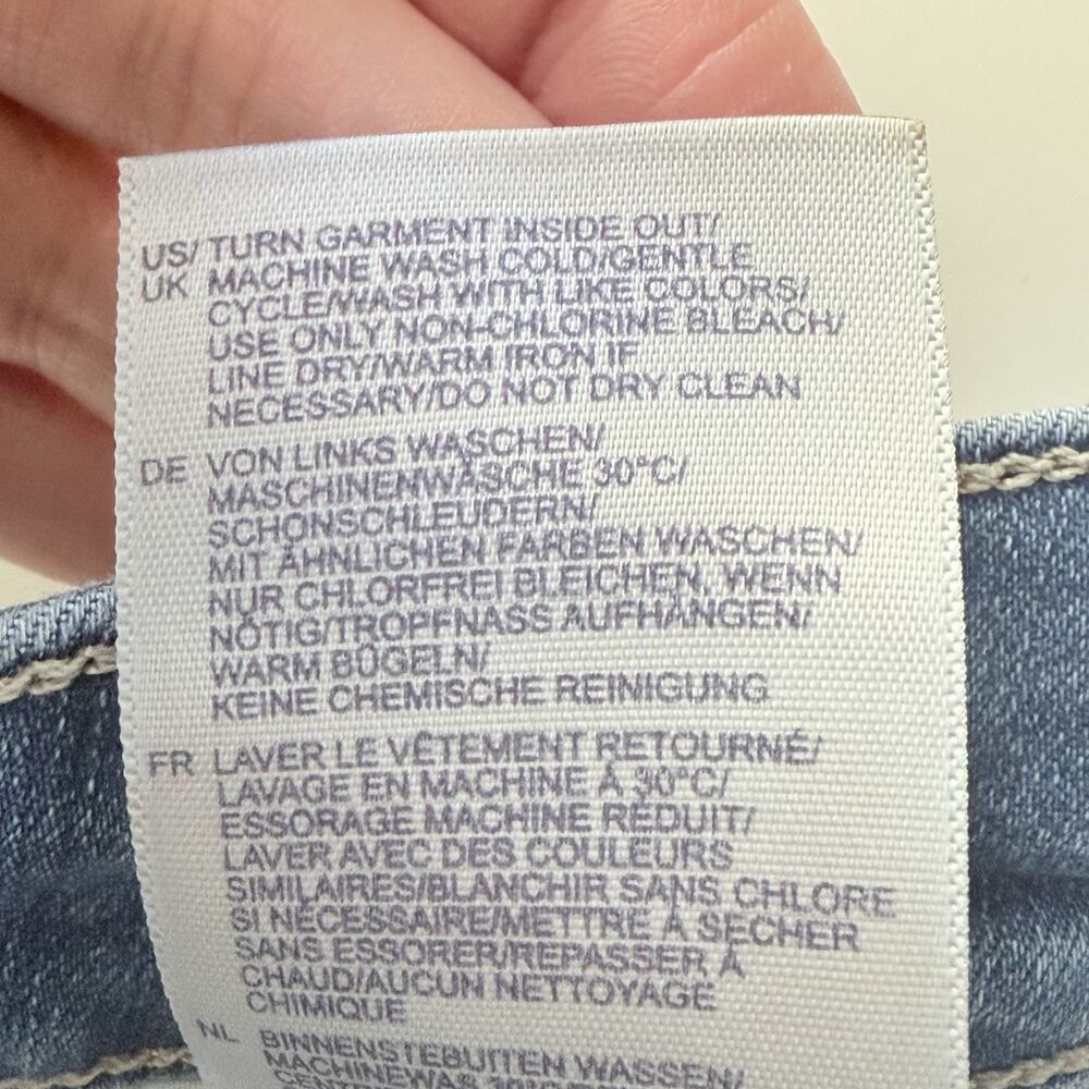 NYDJ Jeans Size 12 Blue Denim Marilyn Straight Leg Classic Stretch Capsule - Picture 9 of 9